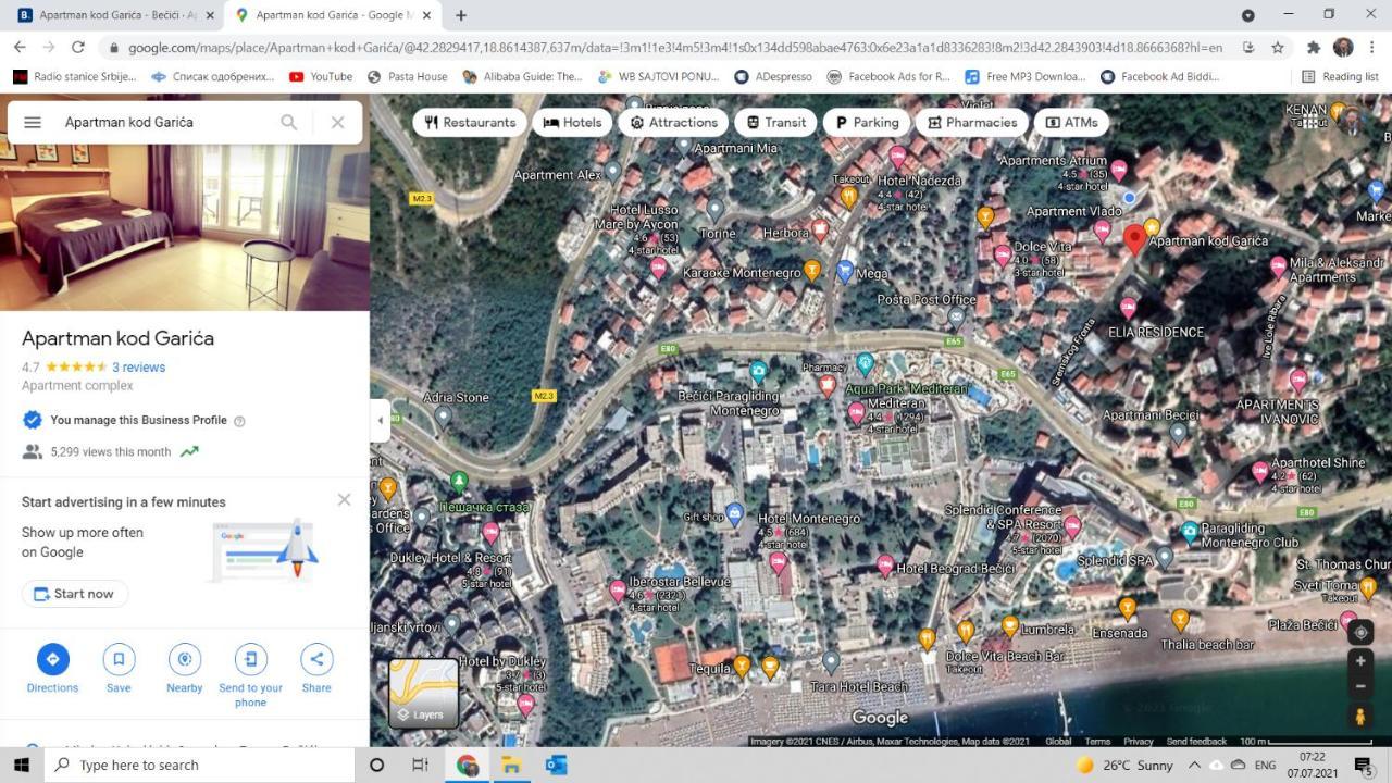 Bečići Bella Budva 아파트 외부 사진